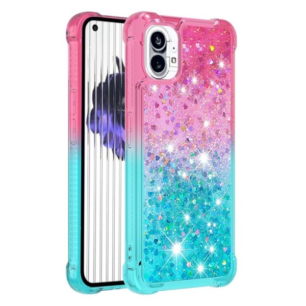 „Shine“ kieto silikono (TPU) dėklas - mėtinis / rožinis (Nothing Phone 1)