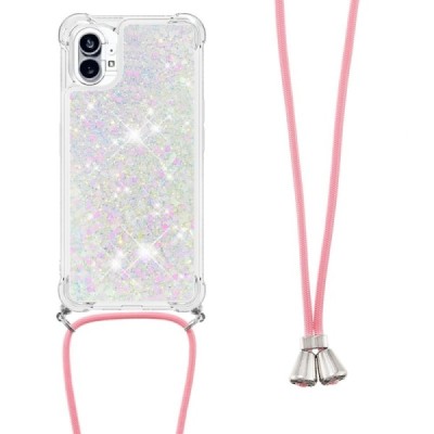 Nothing Phone 1 Strap Shine kieto silikono TPU skaidrus dėklas - nugarėlė | Priedai.lt