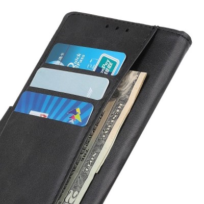 Nothing Phone 1 „Split“ Stand juodas odinis atverčiamas dėklas - knygutė | Priedai.lt