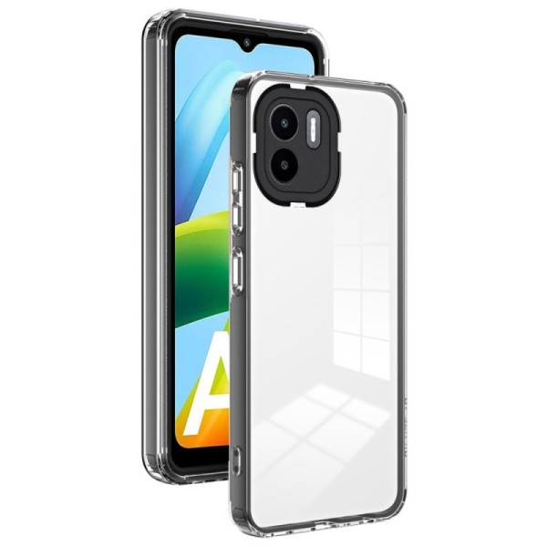 „Candy“ kieto silikono (TPU) dėklas - skaidrus / juodas (Redmi A2 / A1)