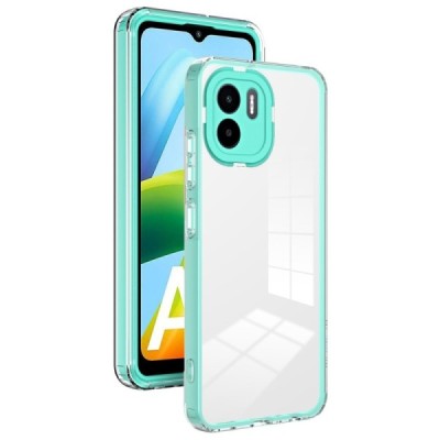 Xiaomi Redmi A2 (Redmi A1) „Candy“ skaidrus mėtinis kieto silikono (TPU) dėklas | Priedai.lt