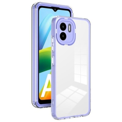 Xiaomi Redmi A2 (Redmi A1) „Candy“ skaidrus violetinis kieto silikono (TPU) dėklas | Priedai.lt