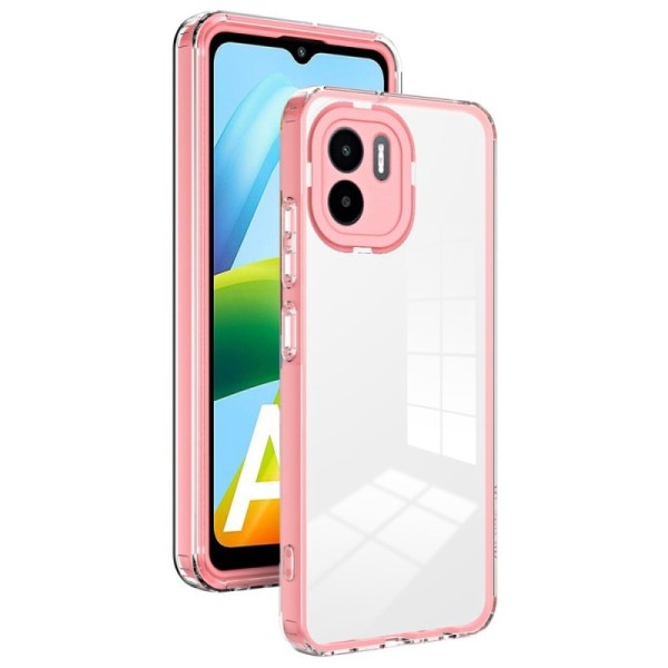 „Candy“ kieto silikono (TPU) dėklas - skaidrus / rožinis (Redmi A2 / A1)