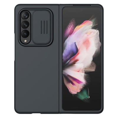 Samsung Galaxy Z Fold3 5G (F926B) „Nillkin“ CamShield Silky juodas dėklas, nugarėlė su kameros apsauga | Priedai.lt