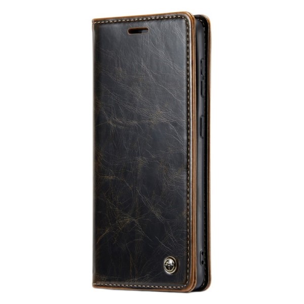 „CaseMe“ Leather solidus atverčiamas dėklas - rudas (Galaxy S20 Ultra)