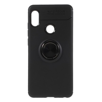 Xiaomi Redmi Note 5 (2018) „FOCUS“ Kickstand kieto silikono TPU juodas dėklas - nugarėlė | Priedai.lt