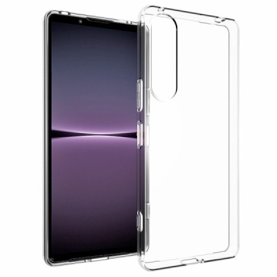 Sony Xperia 1 V kieto silikono TPU skaidrus dėklas - nugarėlė | Priedai.lt