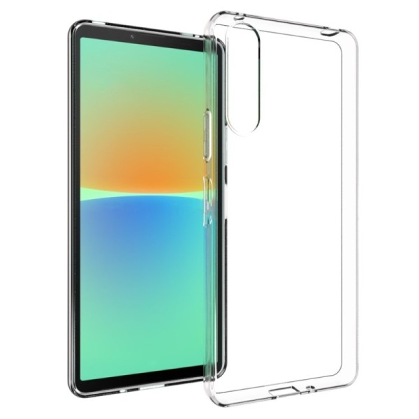 Kieto silikono (TPU) dėklas - skaidrus (Xperia 10 V)