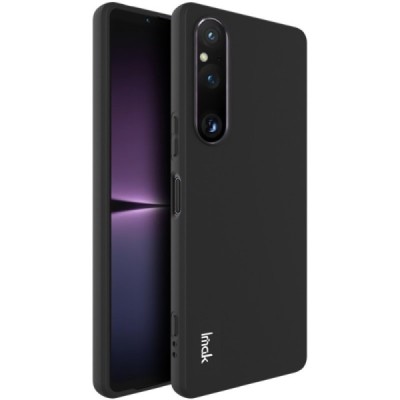 Sony Xperia 1 V „Imak“ kieto silikono TPU juodas dėklas - nugarėlė | Priedai.lt