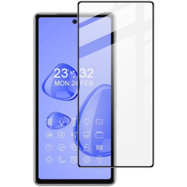 „Imak“ Tempered Glass pilnai dengiantis apsauginis ekrano stiklas 0.2 mm - juodas (Pixel 7A)