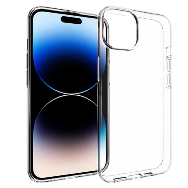 Kieto silikono (TPU) dėklas - skaidrus (iPhone 15)