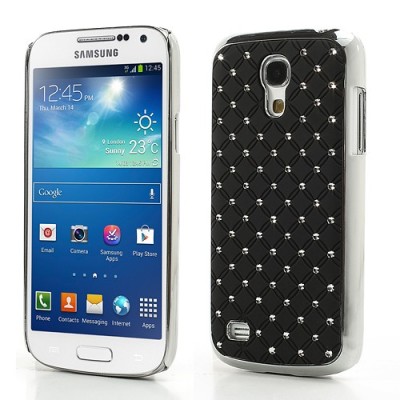 Samsung Galaxy S4 mini elegantiškas juodas dėklas su blizgučiais / Priedai.lt