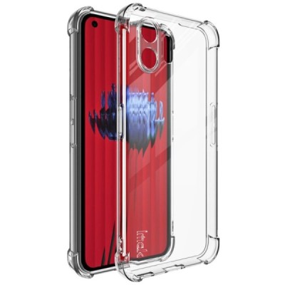 Nothing Phone 2 Imak sustiprintos apsaugos kieto silikono TPU skaidrus dėklas - nugarėlė | Priedai.lt