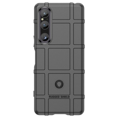 Sony Xperia 1 V Rugged sustiprintos apsaugos dėklas - juodas | Priedai.lt