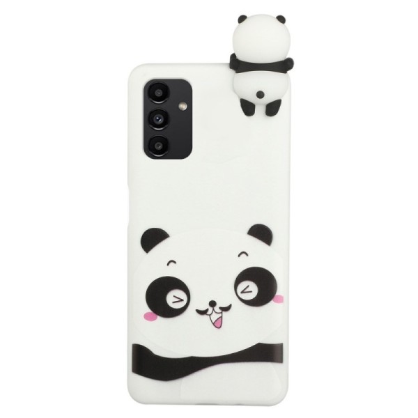 „Squezy“ Panda kieto silikono (TPU) dėklas - baltas (Galaxy A14 5G)