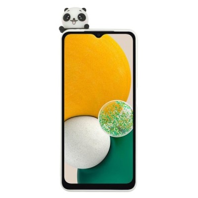 Samsung Galaxy A14 5G (SM-A146B) „Squezy“ Panda kieto silikono TPU baltas dėklas - nugarėlė | Priedai.lt