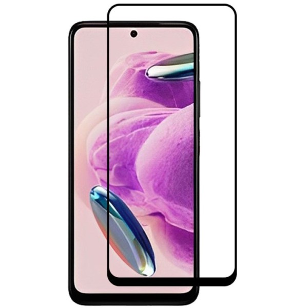 „Rurihai“ Tempered Glass pilnai dengiantis apsauginis ekrano stiklas 2.5D - juodas (Redmi Note 12S)