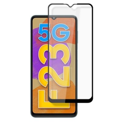 Samsung Galaxy M23 (SM-M236B, SM-E236B) „Mocolo“ 2.5D 9H Tempered Glass sustiprintos apsaugos juodas pilnai dengiantis apsaugini