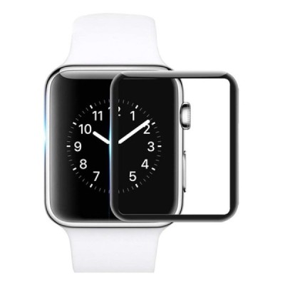 Apple Watch SE (2022) 44mm „Premium“ 9H Tempered Glass sustiprintos apsaugos juodas apsauginis ekrano stiklas 0,3 mm | Priedai.l