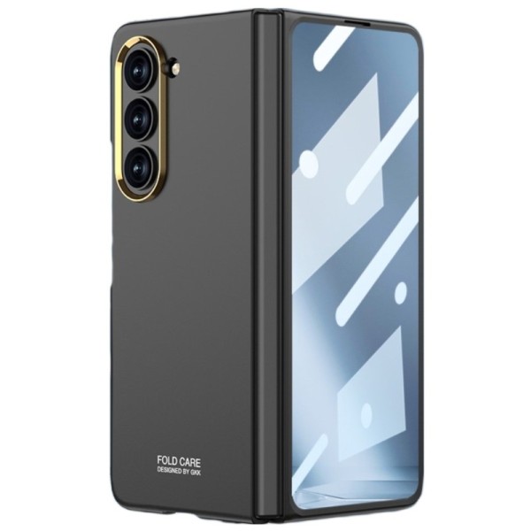 „GKK“ Creative Glass plastikinis dėklas - juodas (Galaxy Fold5)