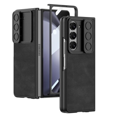 Samsung Galaxy Fold5 5G (SM-F946B) GKK CamShield Glass plastikinis juodas dėklas - nugarėlė | Priedai.lt