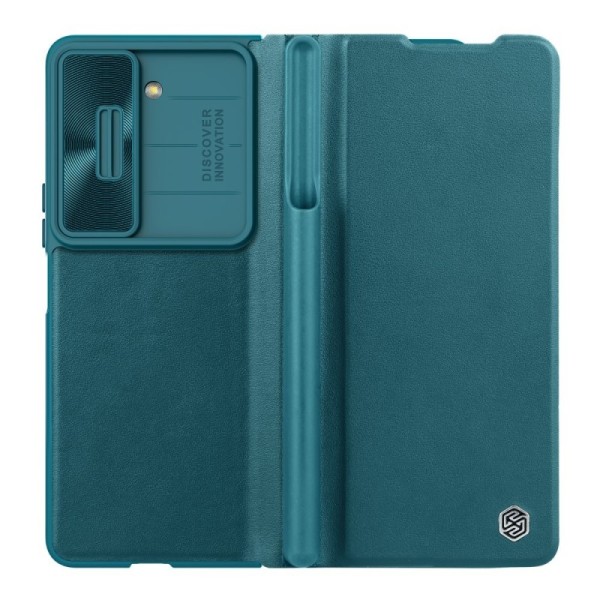 „Nillkin“ Qin Pro atverčiamas dėklas - žalias (Galaxy Fold5)