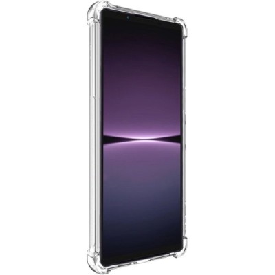 Sony Xperia 1 V Imak sustiprintos apsaugos kieto silikono TPU skaidrus dėklas - nugarėlė | Priedai.lt