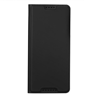 „Dux Ducis“ Skin serijos Sony Xperia 1 V juodas odinis atverčiamas dėklas | Priedai.lt