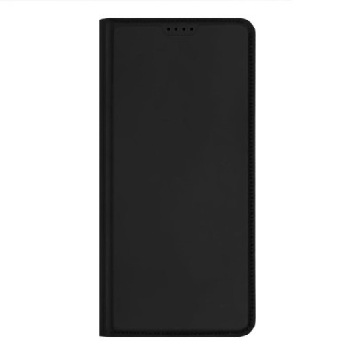„Dux Ducis“ Skin serijos Google Pixel 7A juodas odinis atverčiamas dėklas | Priedai.lt