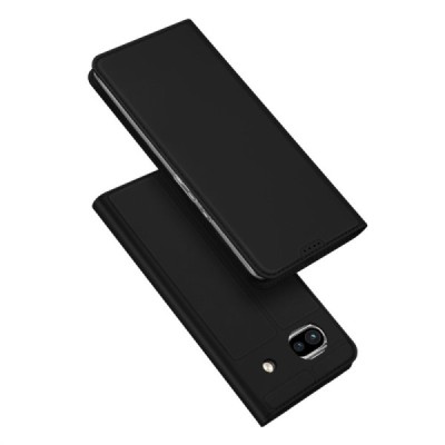 „Dux Ducis“ Skin serijos Google Pixel 7A juodas odinis atverčiamas dėklas | Priedai.lt