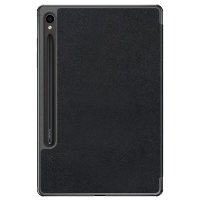 Samsung Galaxy Tab S9 11" / S9 FE 5G / S10 FE / S10 Lite flip black leather case - book (foldable) | Priedai.lt