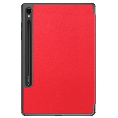 Samsung Galaxy Tab S9 11" / S9 FE 5G / S10 FE / S10 Lite flip red leather case - book (foldable) | Priedai.lt