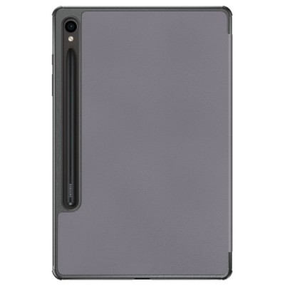 Samsung Galaxy Tab S9 11" / S9 FE 5G / S10 FE / S10 Lite flip grey leather case - book (foldable) | Priedai.lt