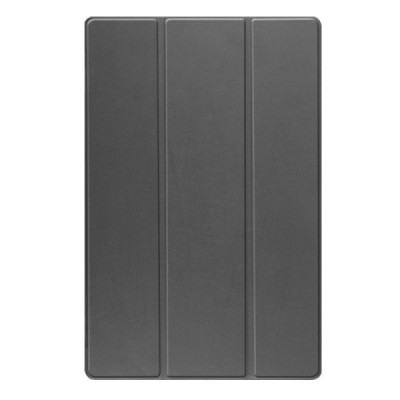 Samsung Galaxy Tab S10 Ultra, S9 Ultra, S8 Ultra atverčiamas pilkas odinis dėklas - knygutė (sulankstomas) | Priedai.lt
