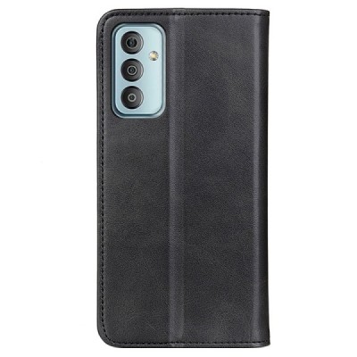 Samsung Galaxy M23 (SM-M236B, SM-E236B) „Split“ juodas odinis atverčiamas dėklas - knygutė | Priedai.lt