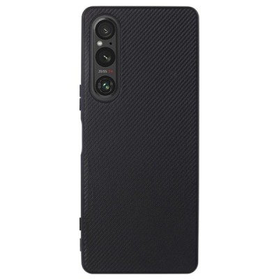 Sony Xperia 1 V „Vili“ TC juodas dėklas - nugarėlė | Priedai.lt