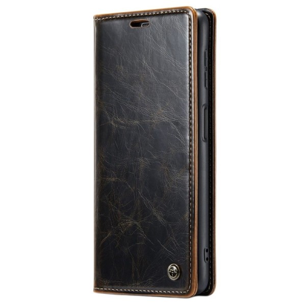 „CaseMe“ Leather solidus atverčiamas dėklas - rudas (Galaxy A23 5G / A23 4G / M23 / F23)