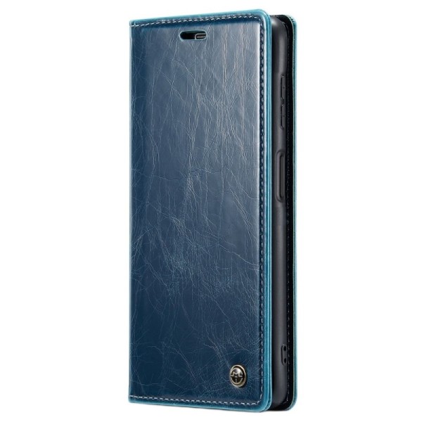 „CaseMe“ Leather solidus atverčiamas dėklas - mėlynas (Galaxy A23 5G / A23 4G / M23 / F23)