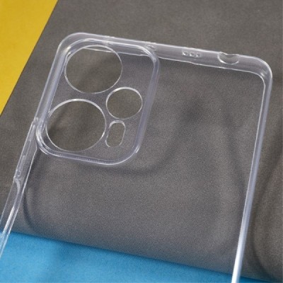 Xiaomi Redmi Note 12 Turbo (Poco F5 5G) kieto silikono TPU skaidrus dėklas - nugarėlė | Priedai.lt