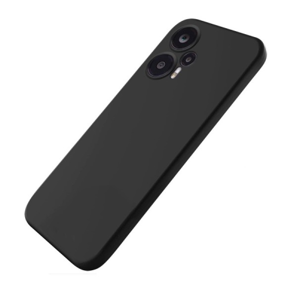 „Shell“ kieto silikono (TPU) dėklas - juodas (Redmi Note 12 Turbo / Poco F5 5G)
