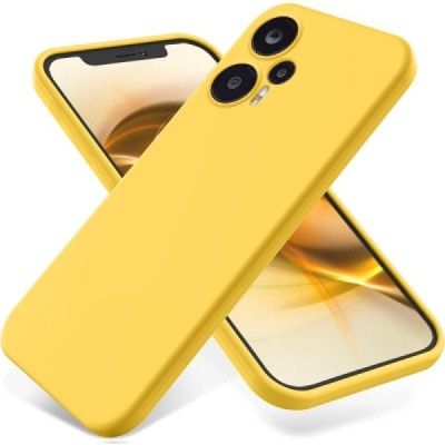 Xiaomi Redmi Note 12 Turbo (Poco F5 5G) Shell kieto silikono TPU geltonas dėklas - nugarėlė | Priedai.lt