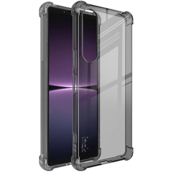 „Imak“ sustiprintos apsaugos kieto silikono (TPU) dėklas - pilkas (Xperia 1 V)
