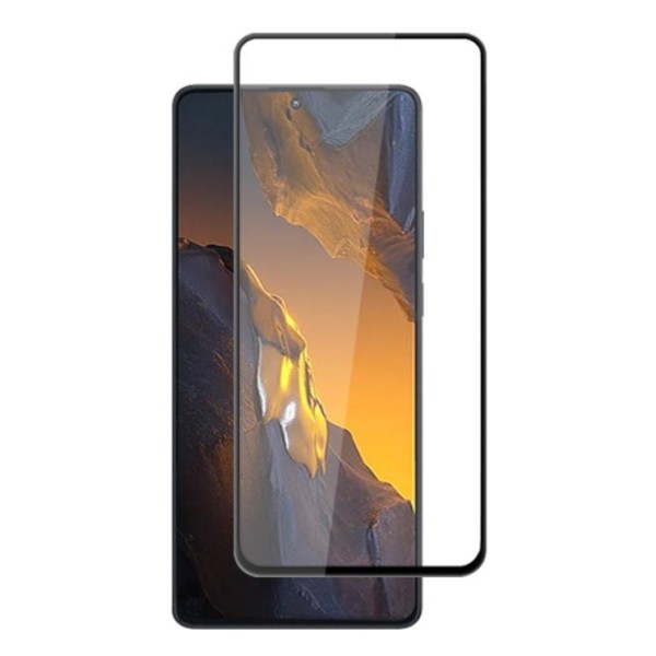 „Mocolo“ 2.5D Tempered Glass apsauginis ekrano stiklas 0.26 mm - juodas (Redmi Note 12 Turbo / Poco F5 5G)