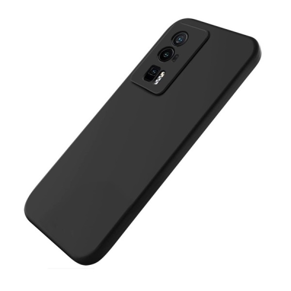 „Shell“ kieto silikono (TPU) dėklas - juodas (Poco F5 Pro)
