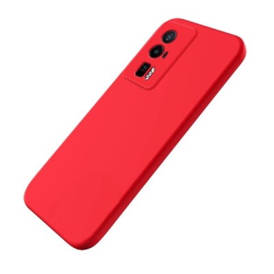 Xiaomi Poco F5 Pro Shell kieto silikono TPU raudonas dėklas - nugarėlė | Priedai.lt