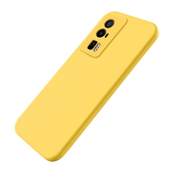 „Shell“ kieto silikono (TPU) dėklas - geltonas (Poco F5 Pro)