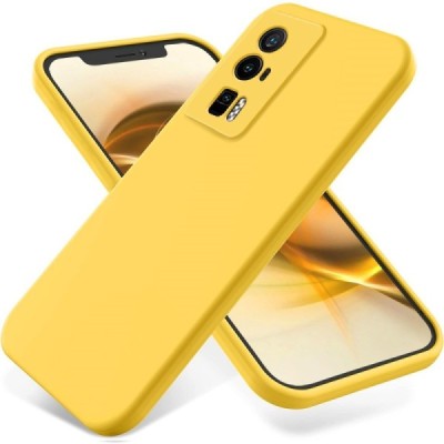 Xiaomi Poco F5 Pro Shell kieto silikono TPU geltonas dėklas - nugarėlė | Priedai.lt