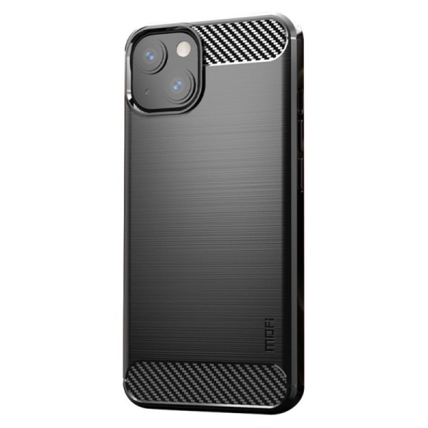 „Mofi“ Carbon kieto silikono (TPU) dėklas - juodas (iPhone 13)