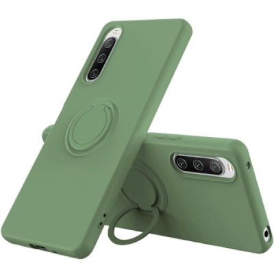 Sony Xperia 10 V „Ring“ Kickstand (TPU) žalias dėklas - nugarėlė | Priedai.lt