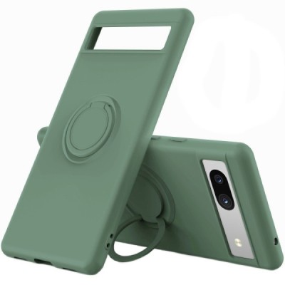 Google Pixel 7A „Ring“ Kickstand (TPU) žalias dėklas - nugarėlė | Priedai.lt
